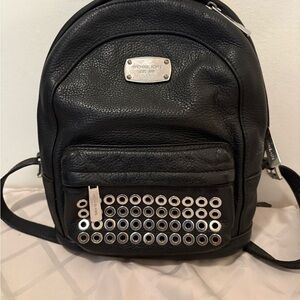 Michael Kors Black Studded Backpack